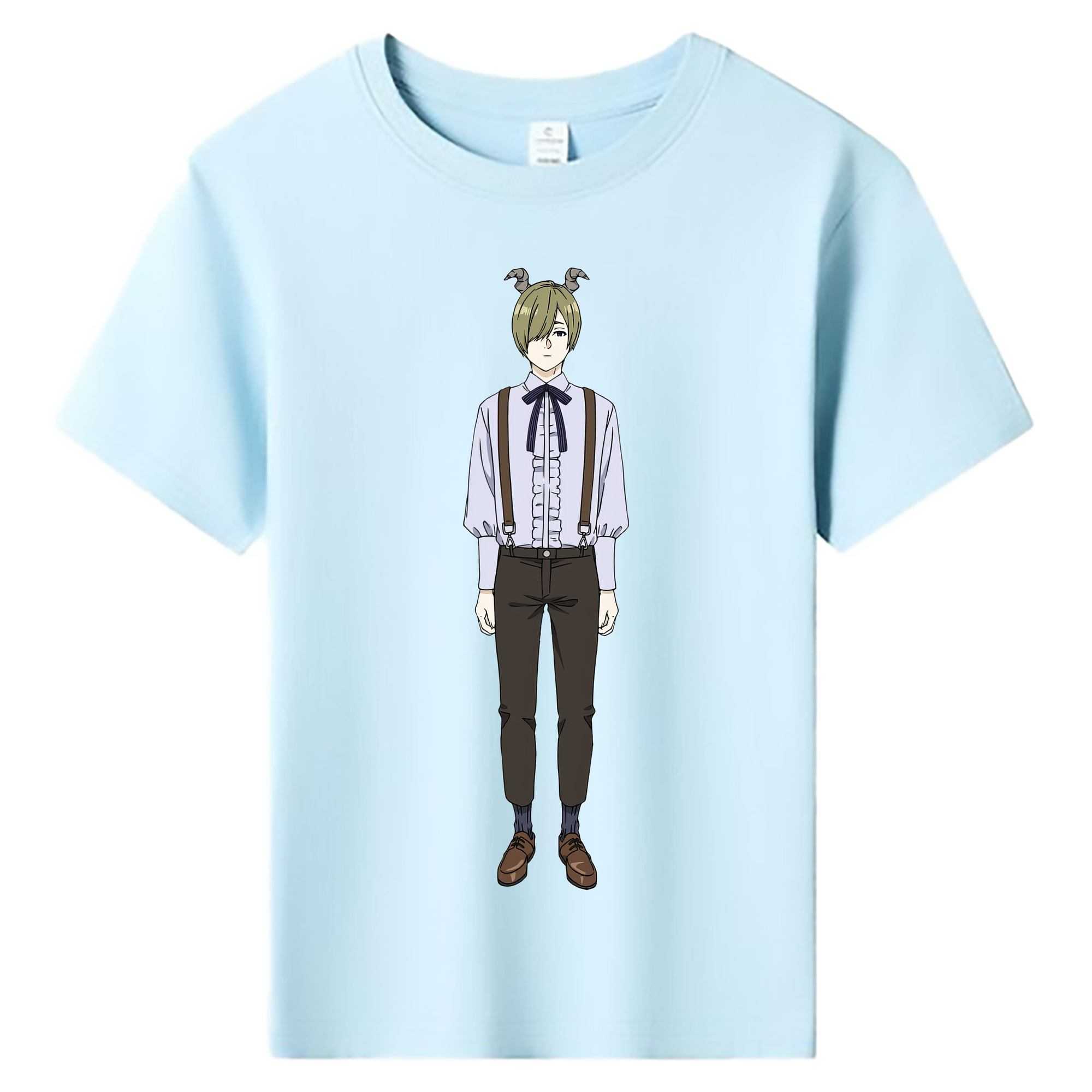 （画像用） 葬送のフリーレン Frieren 綿100％キッズTシャツ（フロントプリント）